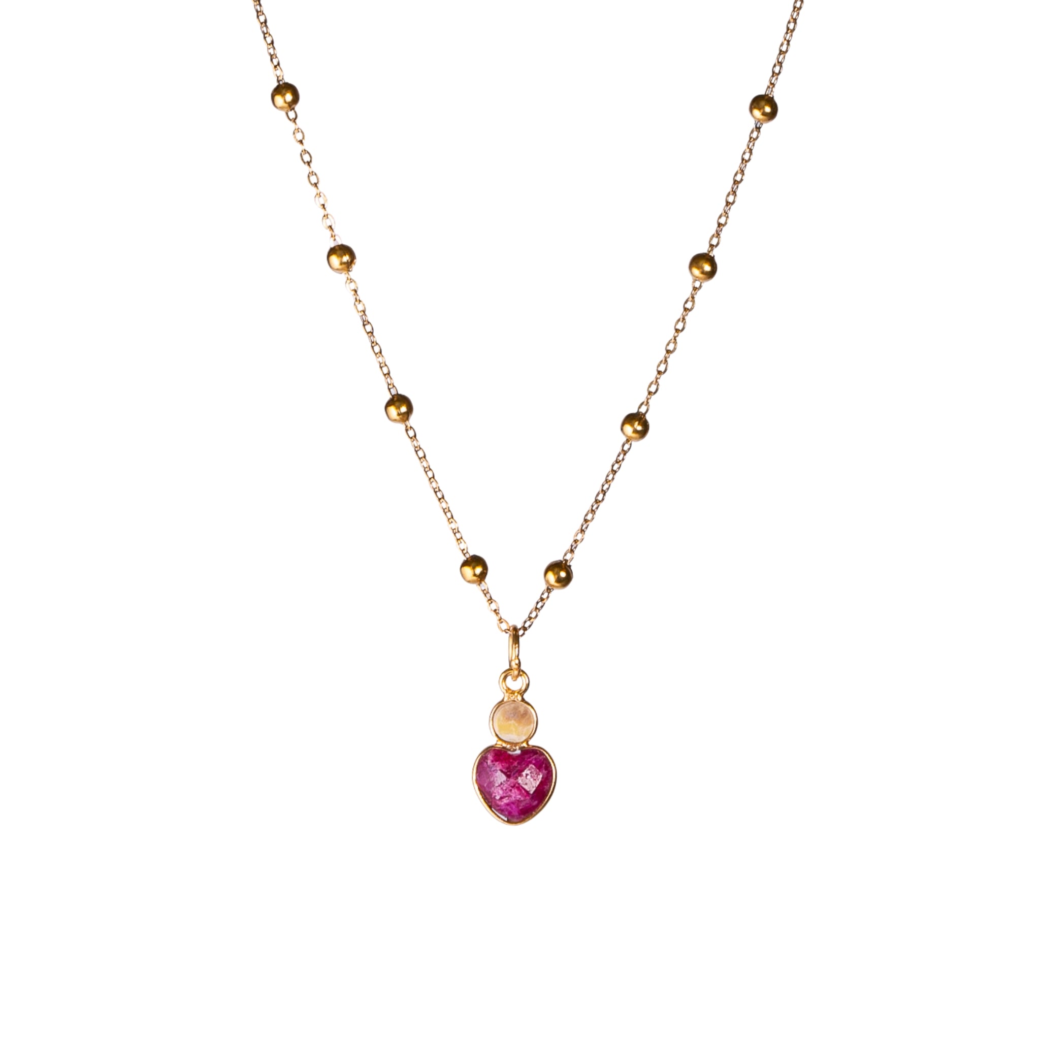 Heart Drop Pendant Necklace