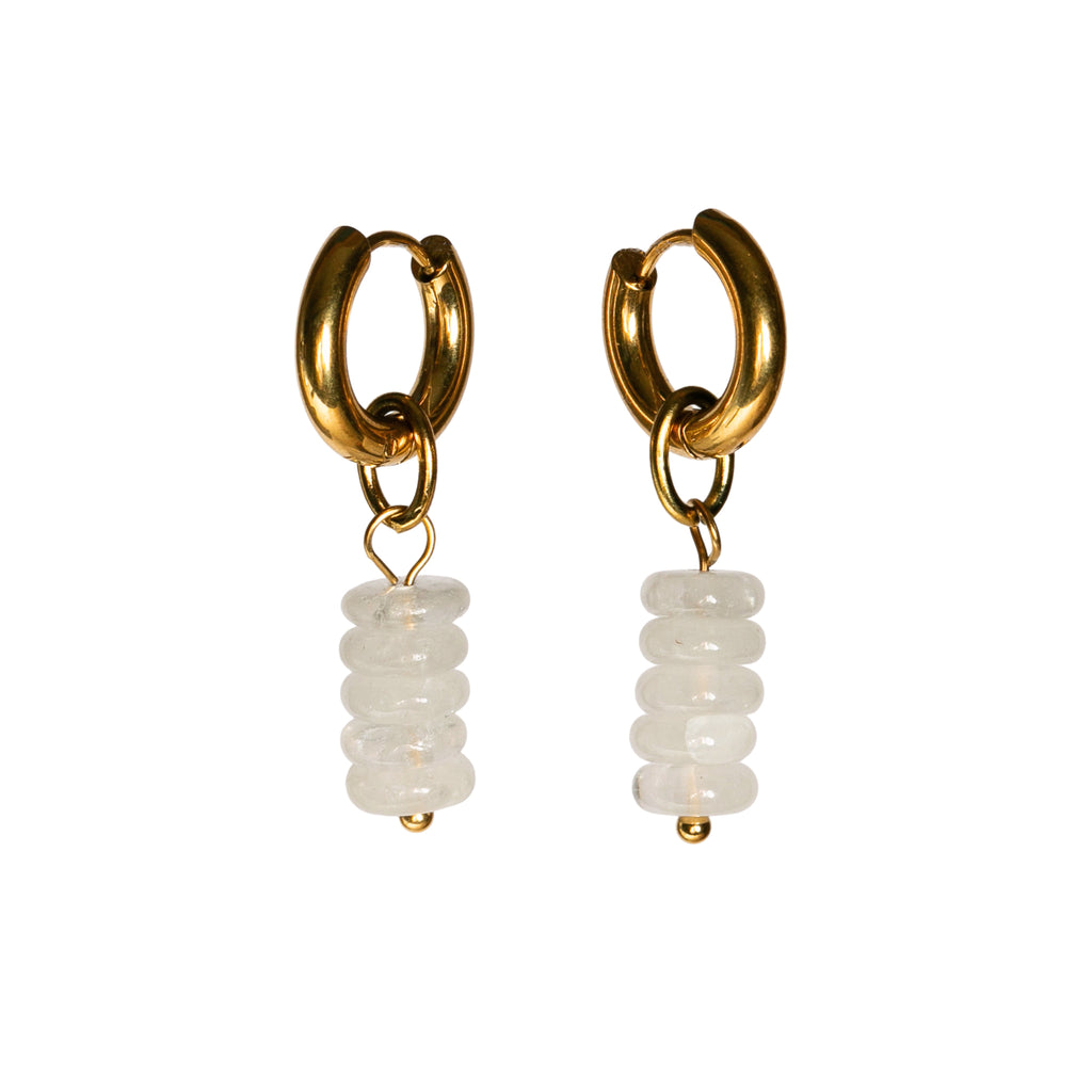 Quartz Abacus Earrings