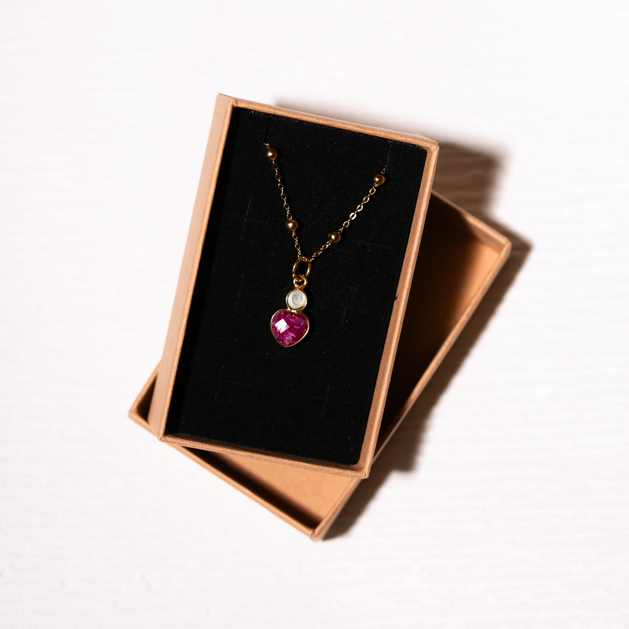 Heart Drop Pendant Necklace