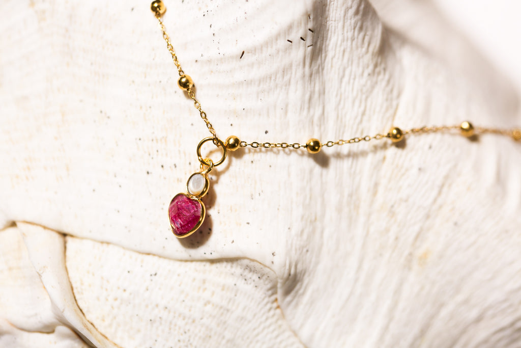 Heart Drop Pendant Necklace