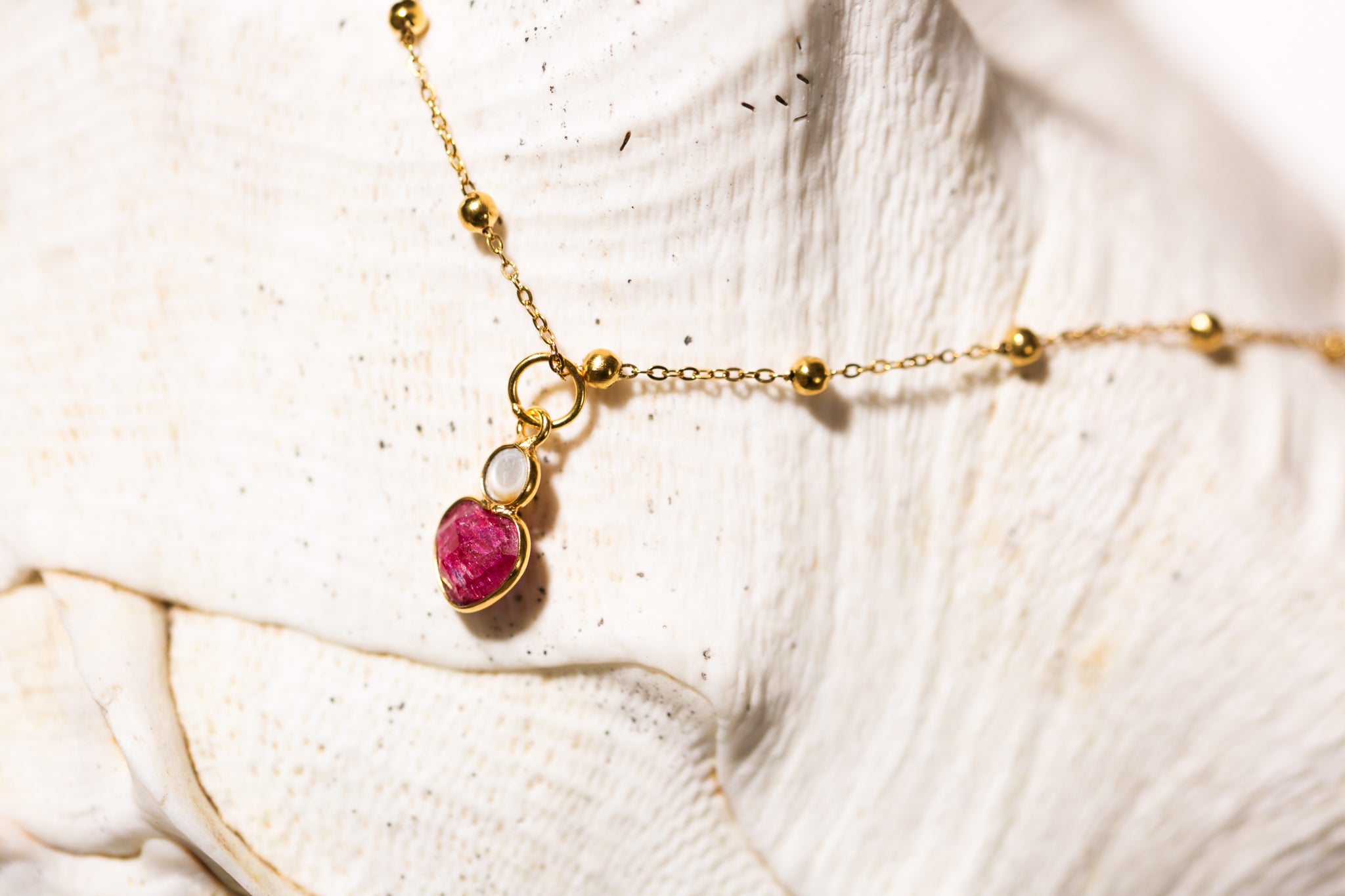 Heart Drop Pendant Necklace